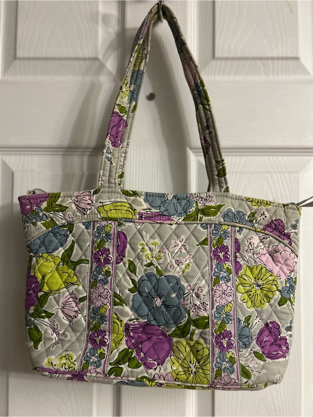 Vera Bradley Retired Quilted Floral Tote Bag in Multi-Color